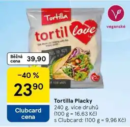 Tesco Tortilla Placky nabídka
