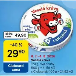 Tesco Veselá kráva nabídka