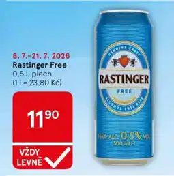 Tesco Rastinger Free nabídka