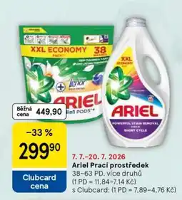 Tesco Ariel prací prostředek nabídka
