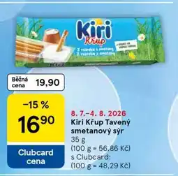 Tesco Kiri Křup Tavený smetanový sýr nabídka