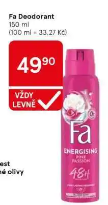 Tesco Fa deodorant nabídka