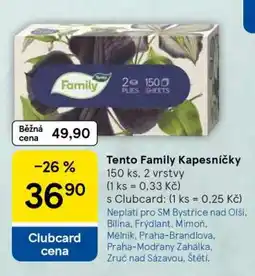 Tesco Tento Family Kapesníčky nabídka