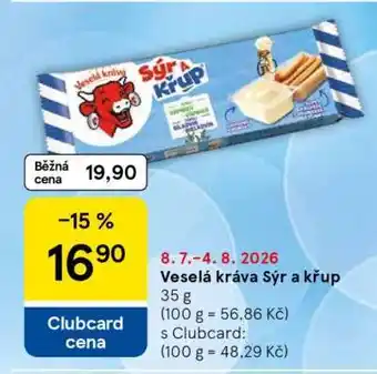 Tesco Veselá kráva Sýr a Křup nabídka