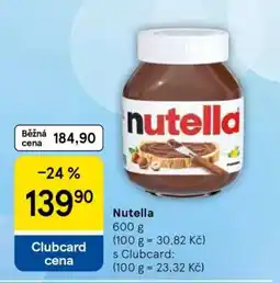 Tesco Nutella nabídka