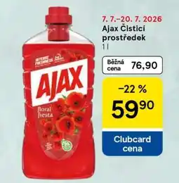 Tesco Ajax ČISTICÍ PROSTŘEDEK nabídka