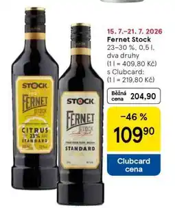 Tesco Fernet Stock nabídka