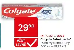 Tesco Colgate zubní pasta nabídka