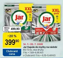 Tesco Jar kapsle do myčky na nádobí nabídka