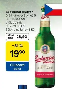 Tesco Budweiser Budvar nabídka