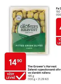 Tesco The Grower's Harvest Zelené vypeckované olivy ve slaném nálevu nabídka