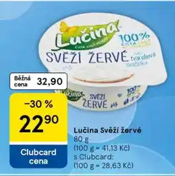 Tesco Lučina svěží žervé nabídka