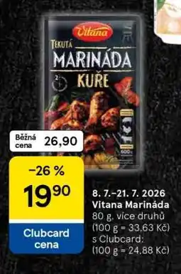 Tesco Vitana marináda nabídka