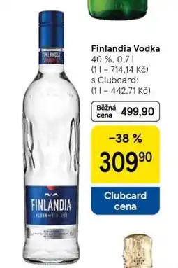 Tesco Finlandia Vodka nabídka