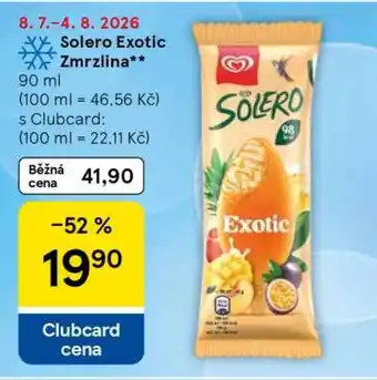 Tesco Solero Exotic Zmrzlina nabídka