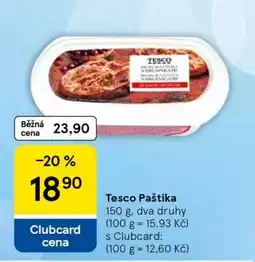 Tesco Tesco Paštika nabídka