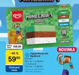 Tesco Algida Minecraft Big Block nabídka