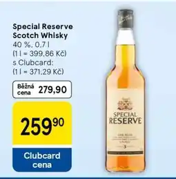 Tesco Special Reserve Scotch Whisky nabídka