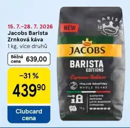 Tesco Jacobs Barista Zrnková káva nabídka