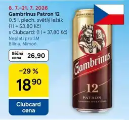 Tesco Gambrinus Patron 12 nabídka