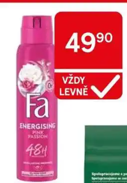 Tesco Fa Energising Pink Passion nabídka