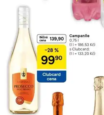 Tesco Campanile Prosecco nabídka