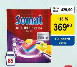 Tesco SOMAT ALL IN 1 EXTRA TABS nabídka
