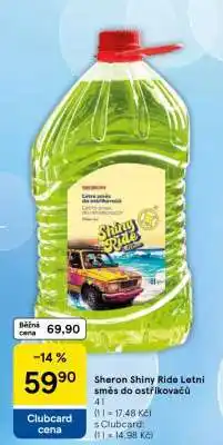 Tesco Sheron Shiny Ride Letní směs do ostřikovačů 4 l nabídka