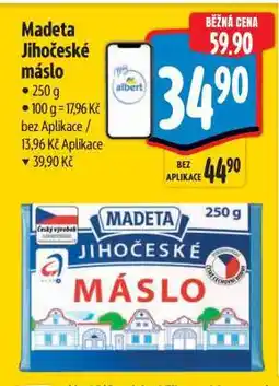 Albert Madeta Jihočeské máslo nabídka