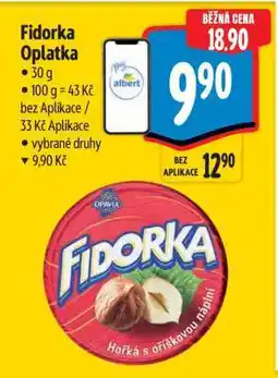 Albert Fidorka oplatka nabídka