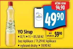 Albert Yo sirup nabídka