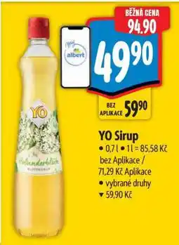 Albert Yo sirup nabídka