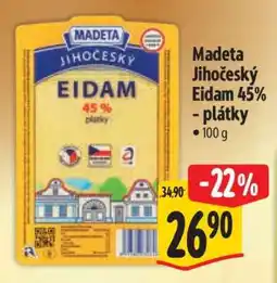 Albert Madeta Jihočeský Eidam 45% - plátky nabídka