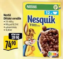 Albert Nestlé Dětské cereálie Nesquik nabídka