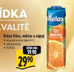 Albert Relax džus, nektar a nápoj nabídka