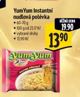 Albert YumYum Instantní nudlová polévka nabídka