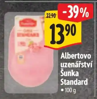 Albert Albertovo uzenářství Šunka Standard nabídka