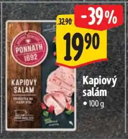 Albert Kapiový salám nabídka