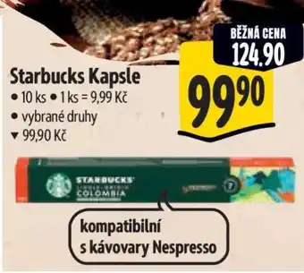 Albert Starbucks kapsle nabídka
