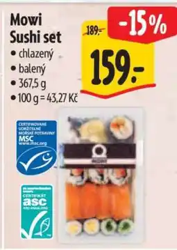 Albert Mowi Sushi set nabídka