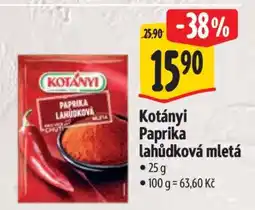 Albert Kotányi Paprika lahůdková mletá nabídka