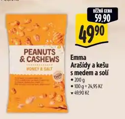 Albert Emma Arašídy a kešu s medem a solí nabídka