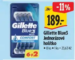 Albert Gillette Blue3 jednorázové holítko nabídka