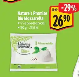 Albert Nature’s Promise Bio Mozzarella nabídka