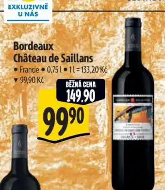 Albert Bordeaux Château de Saillans nabídka