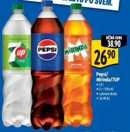 Albert Pepsi, Mirinda, 7Up nabídka