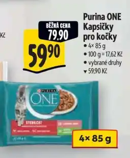 Albert Purina ONE Kapsičky pro kočky nabídka