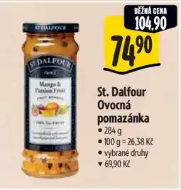 Albert St. Dalfour ovocná pomazánka nabídka