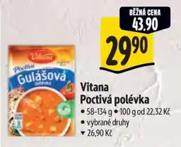 Albert Vitana Poctivá polévka nabídka