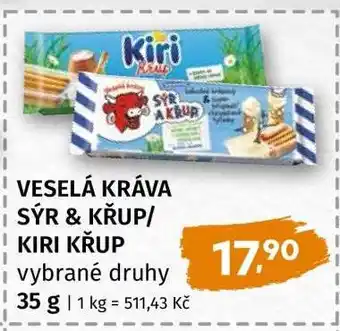 VESELÁ KRÁVA SÝR & KŘUP/KIRI KŘUP